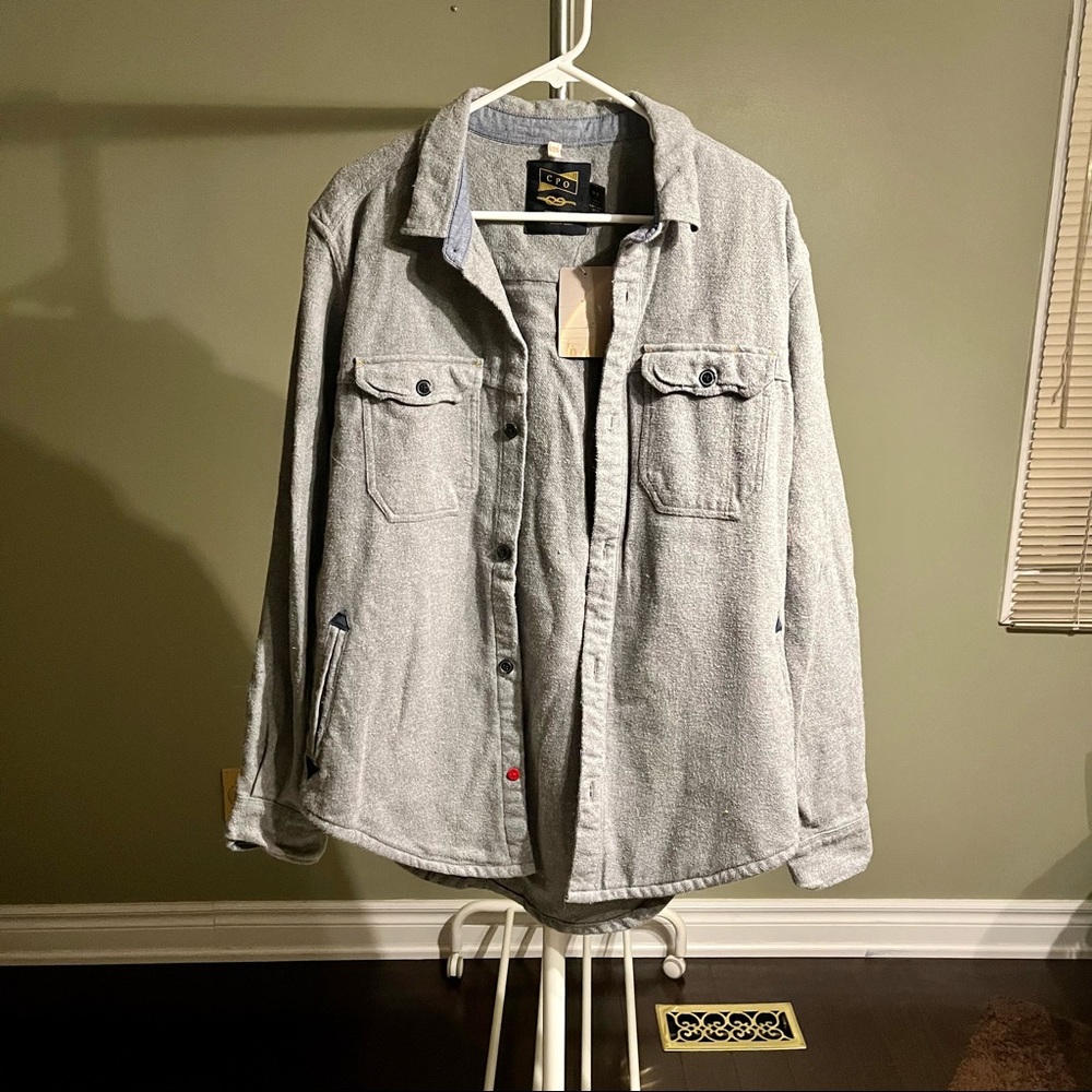 Grey shacket/ overshirt